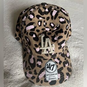 Anthropologie LA Dodgers Leopard Print 47 Clean Up Women’s Hat